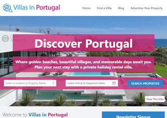 Villas in Portugal listing site